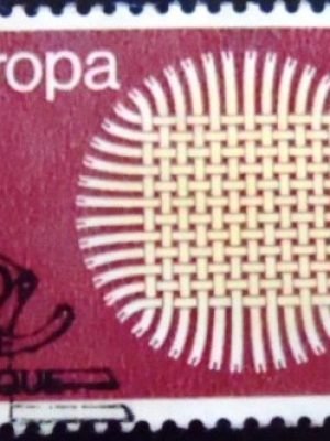 Selo postal da Bélgica de 1970 Symbolic Patchwork Flaming Sun 3.50 U