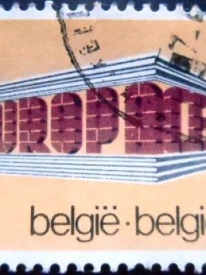 Selo postal da Bélgica de 1969 C.E.P.T. Building 6 U