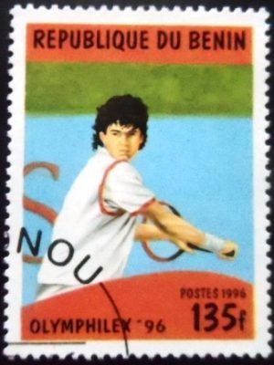 Selo postal do Benin de 1996 Tennis MCC