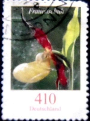 Selo postal da Alemanha de 2010 Cypripedium calceolus U