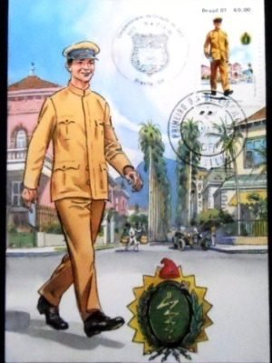 Máximo postal do Brasil de 1981 nº 64 Mensageiro 36918 DF