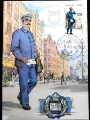 Máximo postal do Brasil de 1981 nº 62 Carteiro do Império 4311