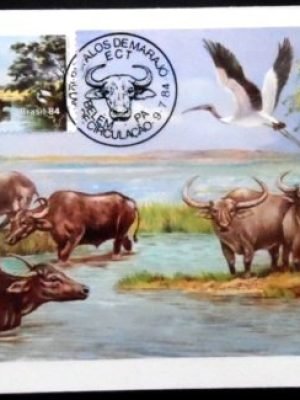 Máximo Postal nº 103A de 1984 Búfalo Carabao 5972