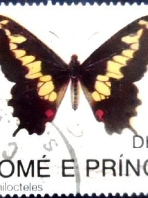 Selo postal de S. Tomé e Príncipe de 1992 Swallowtail NCC