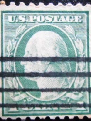 Selo postal dos Estados Unidos de 1914 George Washington 1 U L