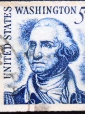 Selo postal dos Estados Unidos de 1966 George Washington U xC