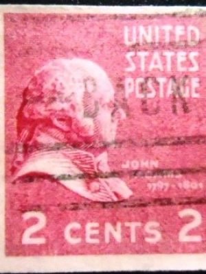 Selo postal dos Estados Unidos de 1939 John Adams 2 U C