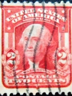 Selo postal dos Estados Unidos de 1908 George Washington 2 AI sev