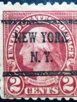 Selo postal dos Estados Unidos de 1923 George Washington 2 U k