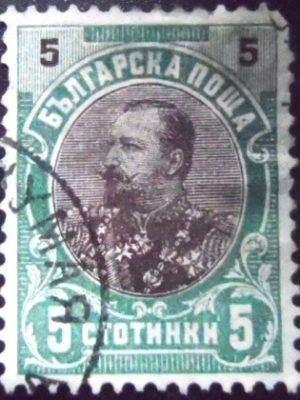 Selo postal da Bulgária de 190 Prince Ferdinand I 5 U