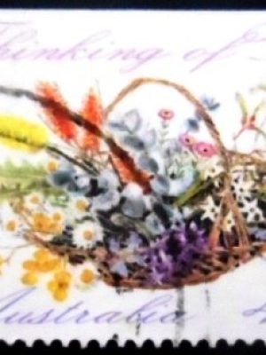 Selo postal da Austrália de 1992 Thinking of You U Do