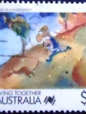 Selo postal da Bolívia de 1972 Laundress (La Lavandera) by M.P. de Holguin U