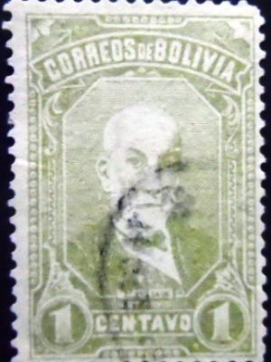 Selo postal da Bolívia de 1897 Thomas Frias U