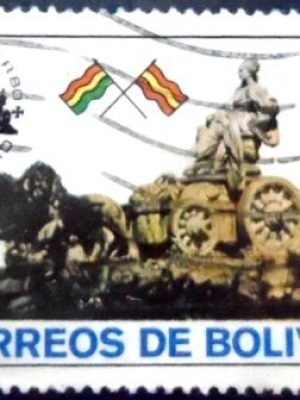 Selo postal da Bolívia de 1980 ESPAMER 80 Stamp Exhibition U