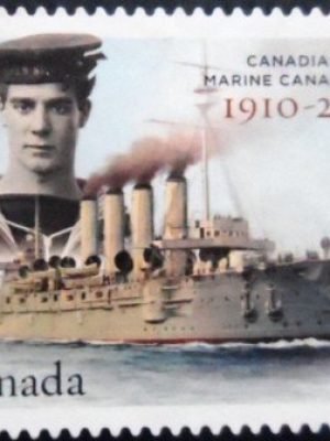 Selo postal do Canadá de 2010 HMCS Niobe U