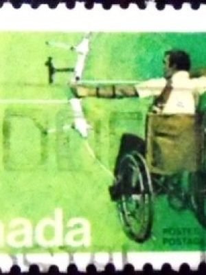 Selo postal do Canadá de 1976 Olympiad for the Physically Disabled 20 U