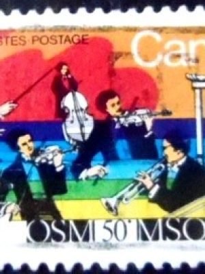 Selo postal do Canadá de 1984 Montreal Symphony Orchestra U