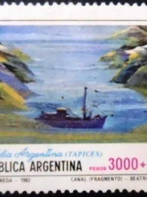 Selo postal da Argentina de 1982 "Canal" by Beatriz Bongliani M