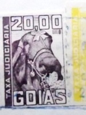 Selos Fiscais do Brasil de 1972 Taxa Judiciária Gado Zebu ZC 2 U