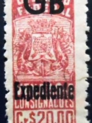 Selo fiscal do Brasil Taxa de Expediente GB Cr$ 20.00 N