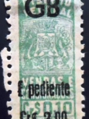 Selo fiscal do Brasil Taxa de Expediente GB cr$ 3.00 N
