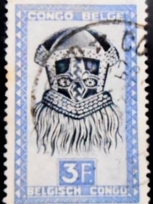 Selo postal do Congo Belga de 1949 Buadi-Muadi U