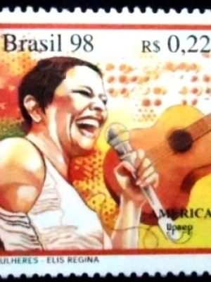 Selo postal do Brasil de 1998 Elis Regina M