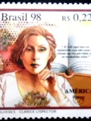 Selo postal do Brasil de 1998 Clarice Lispector M