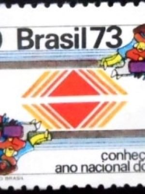 Selo postal do Brasil de 1973 EMBRATUR M