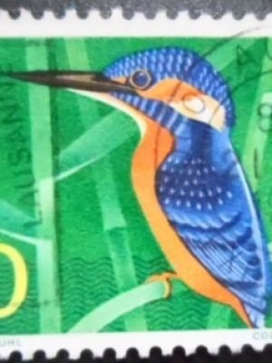 Selo postal da Suiça de 1966 Common Kingfisher U