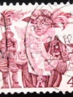 Selo postal da Suiça de 1977 Escalade Geneva U sev