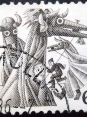 Selo postal da Suiça de 1984 Schnabelgeissen Ottenbach U