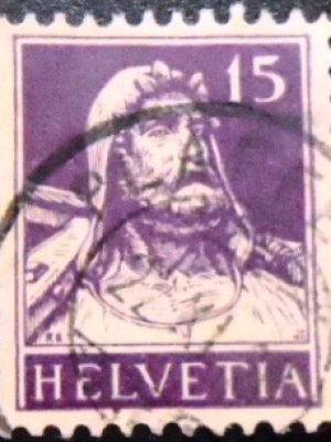 Selo postal da Suiça de 1918 William Tell U sev
