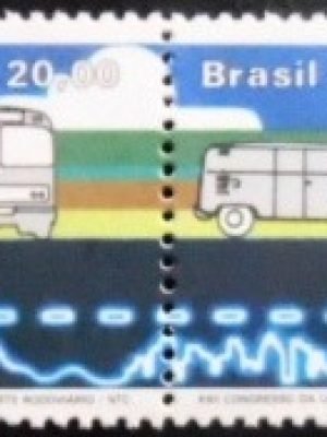 Se-tenant do Brasil de 1990 Congresso NTC M SET