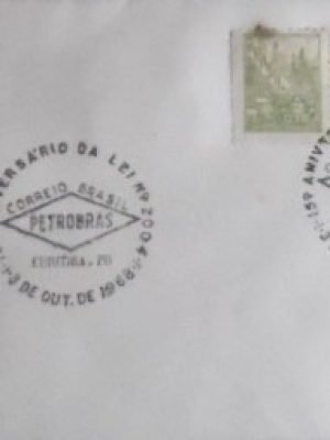 Envelope Comemorativo de 1968 Aniversário da Lei 2004 EC