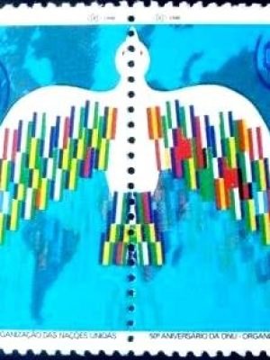 Se-tenant do Brasil de 1995 Aniversário da ONU