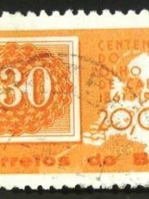 Selo postal do Brasil de 1961 Olho-de-gato