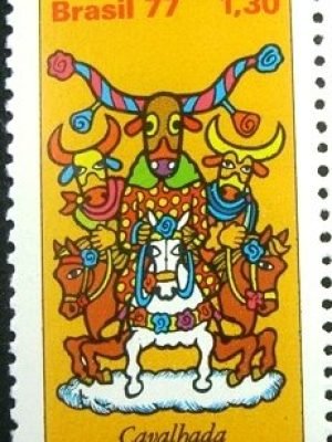 Selo Postal Comemorativo do Brasil de 1977 - C 1001 M