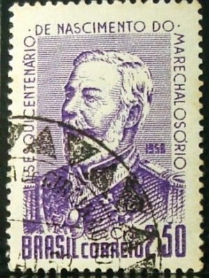 Selo postal do Brasil de 1958 Marechal Osório - C 410 M1D