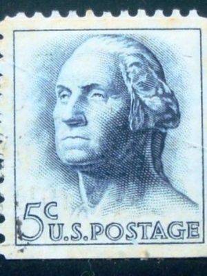 Selo postal dos Estados Unidos de 1962 George Washington Eu