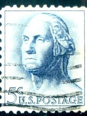 Selo postal dos Estados Unidos de 1962 George Washington xA