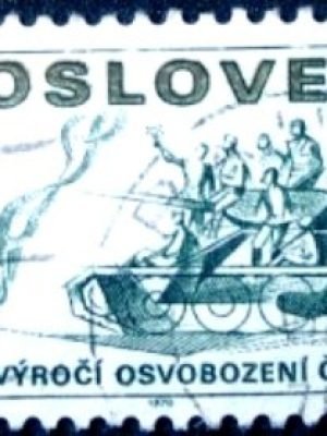 Selo da Tchecoslováquia de 1970 Liberation of Czechoslovakia