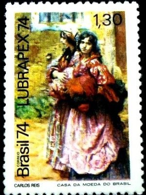 Selo postal Comemorativo do Brasil de 1974 - C 869 M