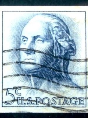 Selo postal dos Estados Unidos de 1962 George Washington xC