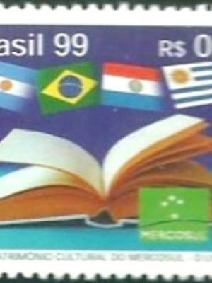 Selo postal do Brasil de 1999 O Livro