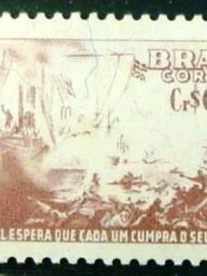 Selo postal de 1954 Almirante Barroso