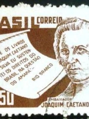 Selo postal do Brasil de 1958 Joaquim Caetano e Silva - C 420 U