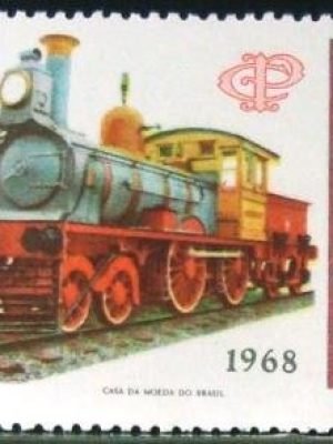 Selo postal do Brasil de 1968 Cia Paulista - C 622 N