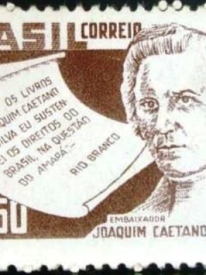 Selo postal do Brasil de 1958 Joaquim Caetano da Silva
