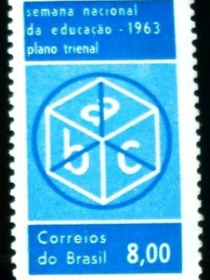 Selo do Brasil de 1963 Semana da Educação